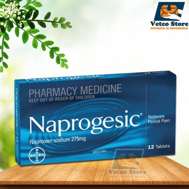 Naprogesic Naproxen Sodium275g - Viên Uống Giảm Đau Bụng Kinh Nguyệt 12 Viên