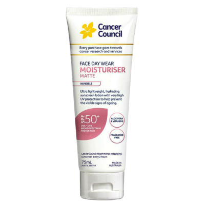 Kem Chống Nắng Cancer Council Moisturizer for sensitive skin Invisible SPF 50 75ml 2