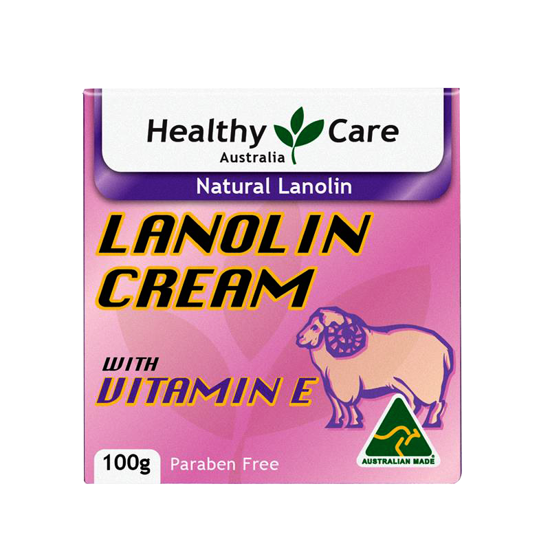 Kem nhau thai cừu Lanolin và Vitamin E Healthy Care 100g 2
