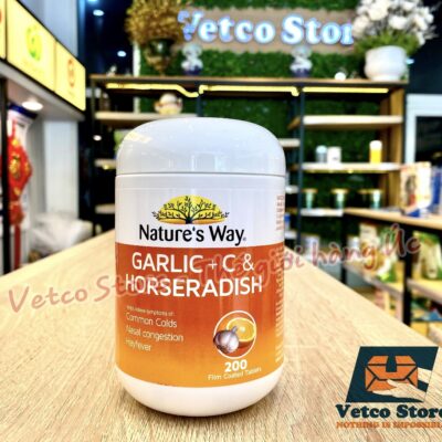 Natures Way Garlic C Horseradish 200v 2